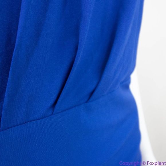 NEW Eloquii royal blue sleeveless ruched bodycon dress, size 22 - Picture 12 of 16